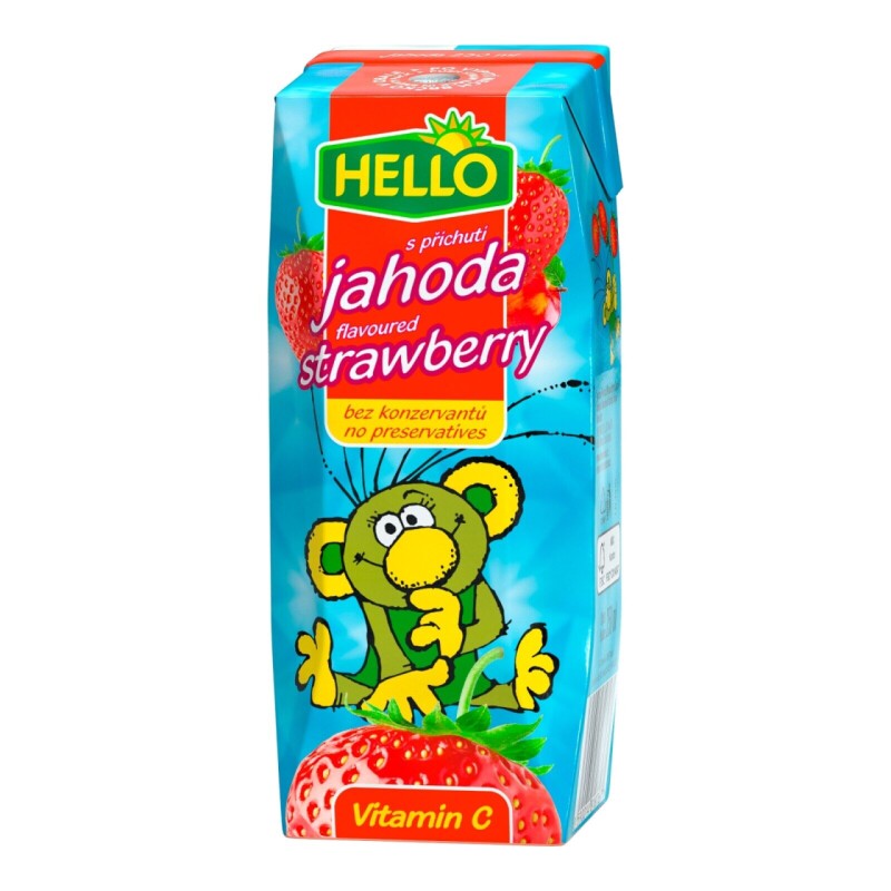 Hello Mini jahoda 250 ml